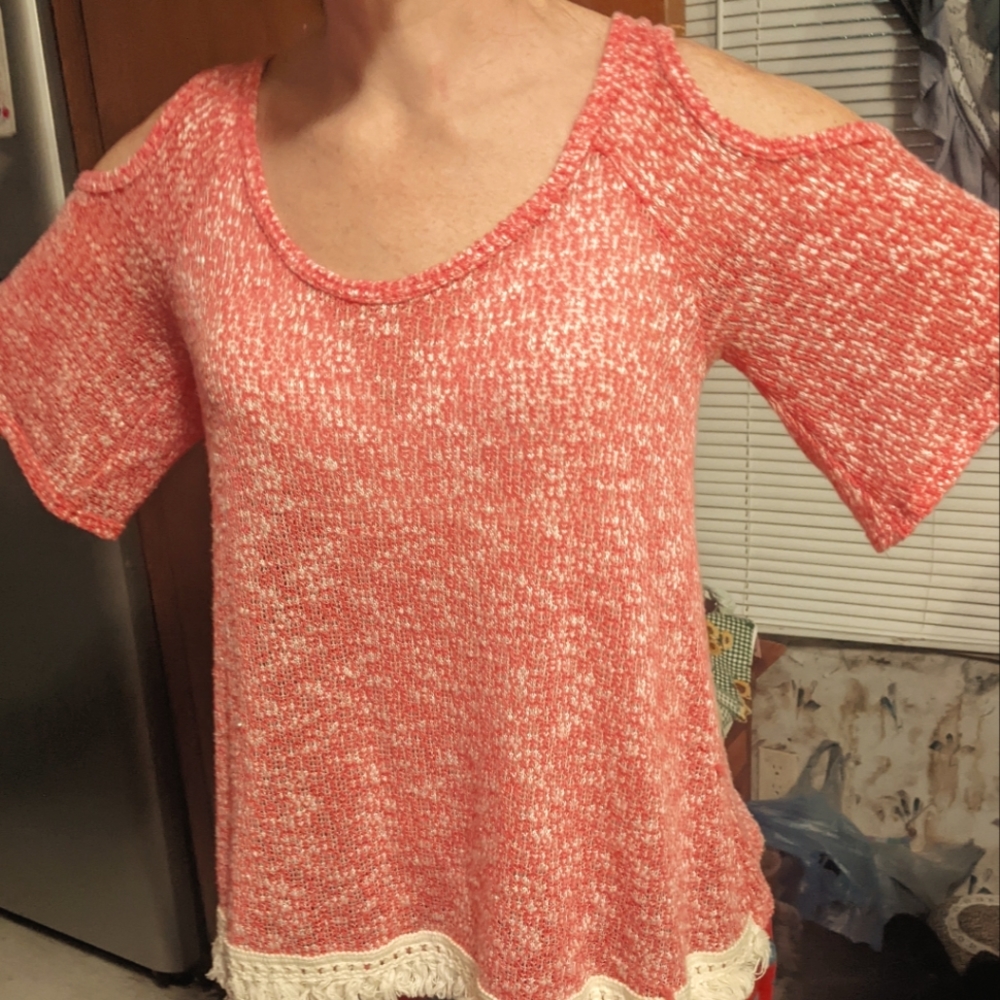 Rue 21 top with fringes